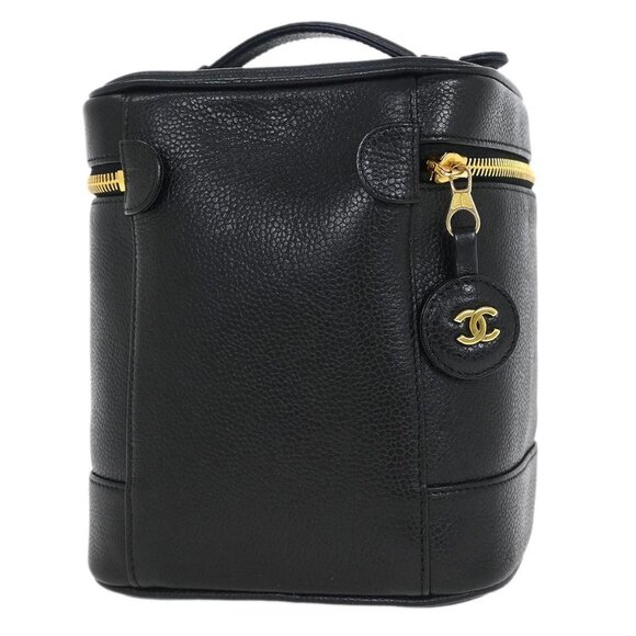 Chanel Black Calfskin Timeless Vanity Handbag 155654 - Picture 3 of 10